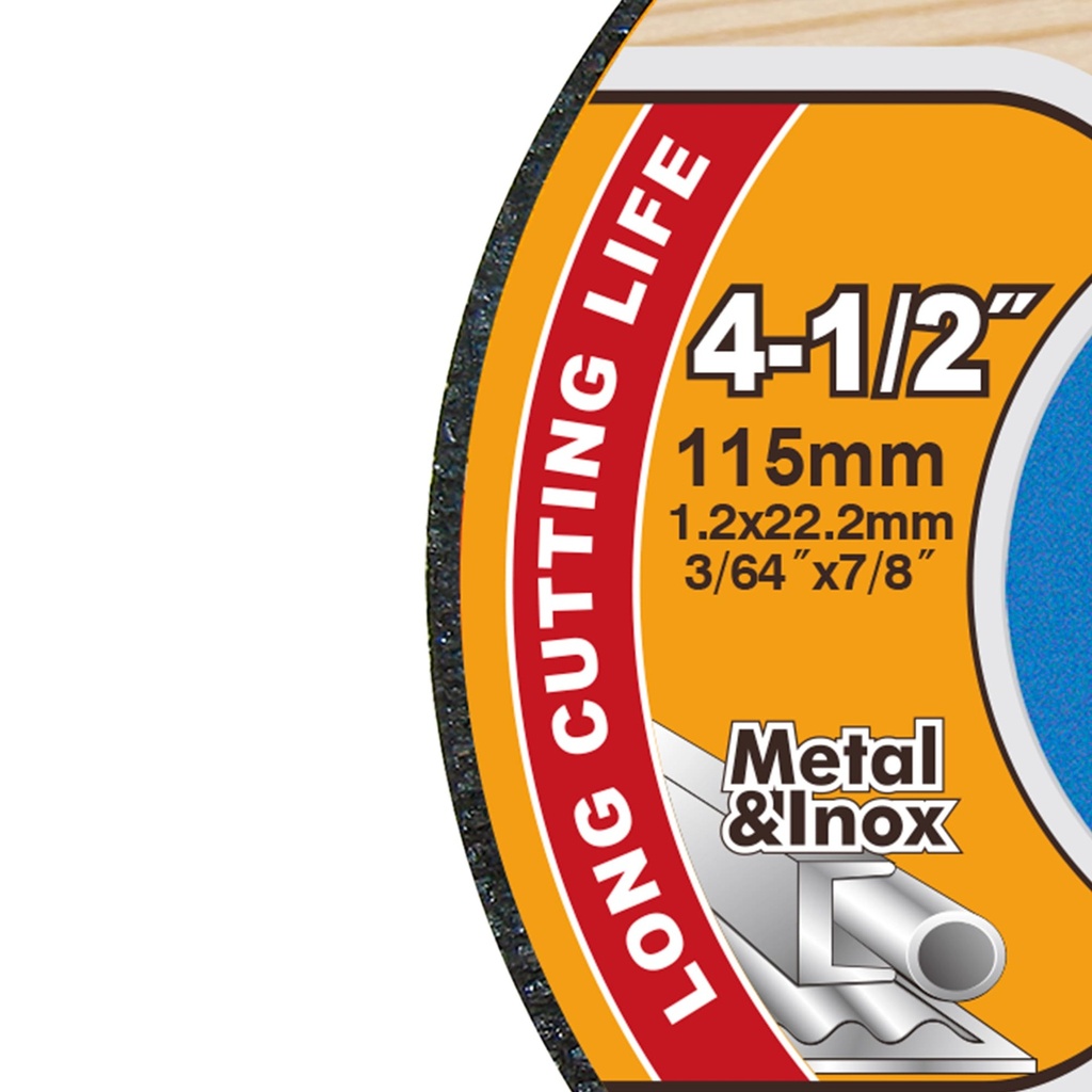 [AGOTADO] DISCO DE CORTE METAL ABRASIVO 4-1/2" X 7/8"