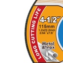 [AGOTADO] DISCO DE CORTE METAL ABRASIVO 4-1/2" X 7/8"