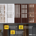 PUERTA PLEGABLE PVC REF. SY-03 TIPO ACORDION 2M X 1M
