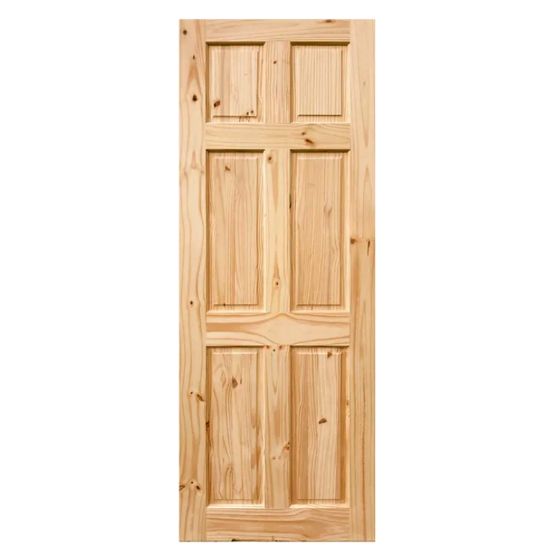 PUERTA PINO 2 X 7 COLONIAL/SOLID 6 PANEL