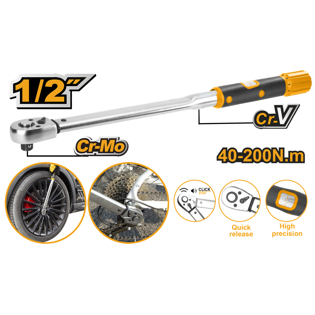 [AGOTADO] LLAVE DE TORQUE 1/2" 40-200N.m