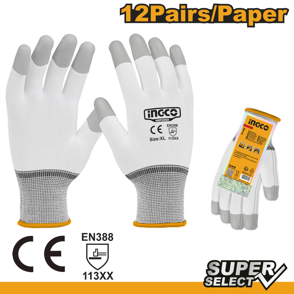 GUANTES XL DEDOS PU