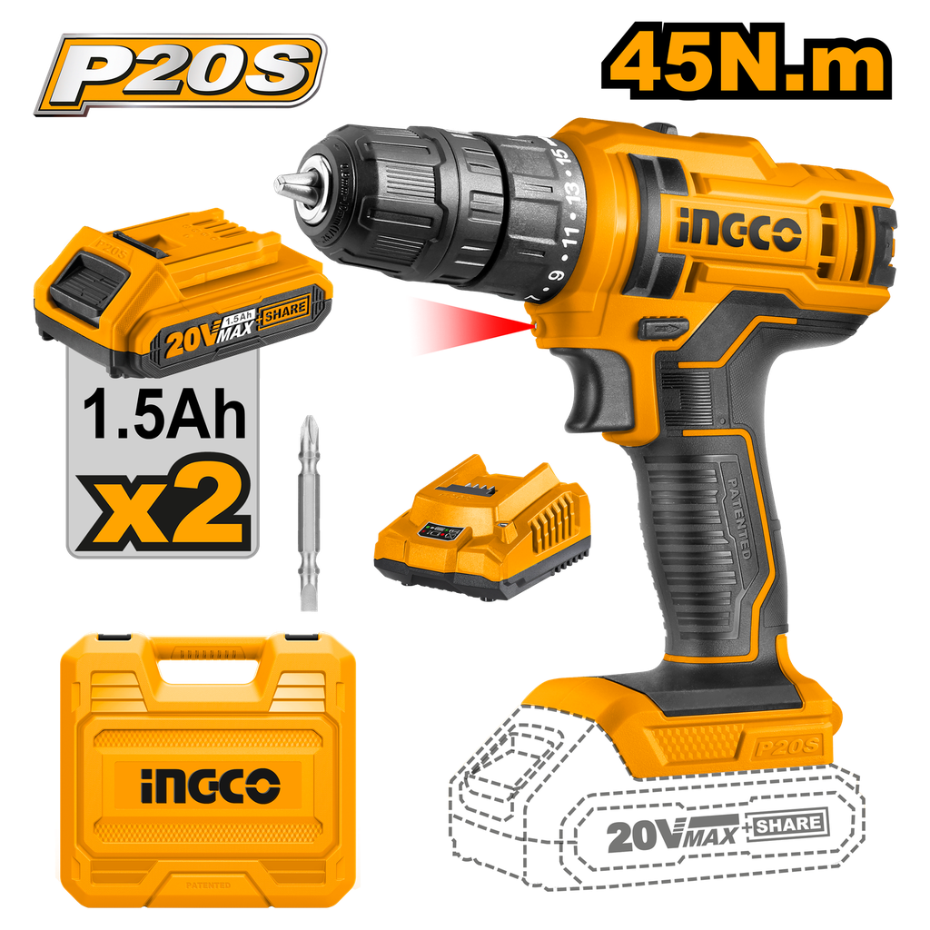 TALADRO 20V 3/8"