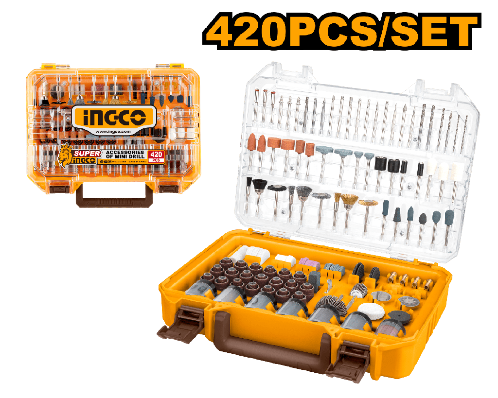 SET ACCESORIOS PARA MINI TALADRO 420 PCS