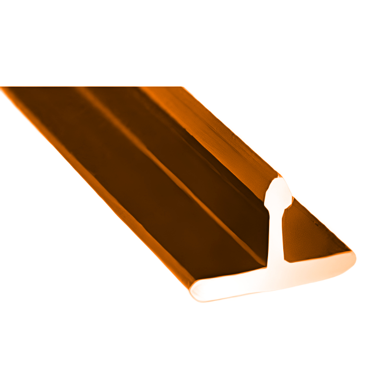 ANGULO DE ALUMINIO TIPO T UV-05RG ROSE GOLD 