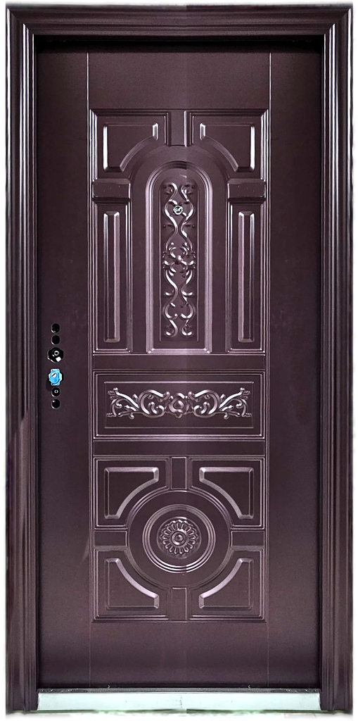 PUERTA MULTILOCK 2130 X 970 X 70MM MOD. SC-S804 CHOCOLATE IZQ.