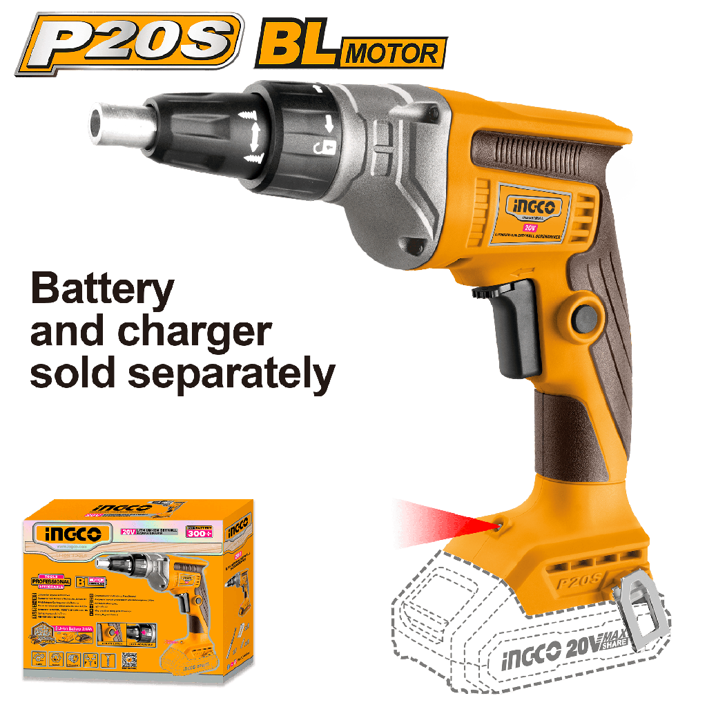 DESTORNILLADOR PARA CIELO RASO 1/4" BL  20V