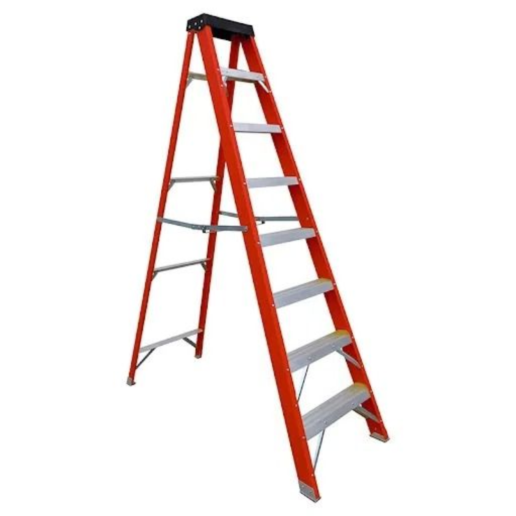 ESCALERA TIJERA FIBRA DE VIDRIO 8' REF. R32208