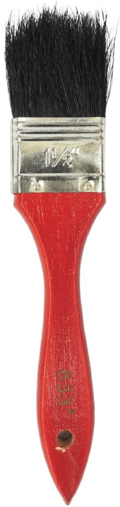 BROCHA COLOR ROJO / NEGRO 1 1/2