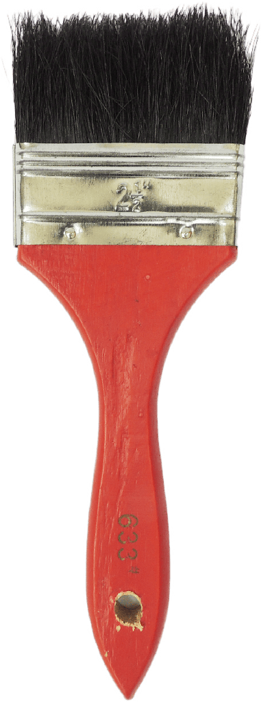 BROCHA COLOR ROJO/NEGRO 2 1/2"