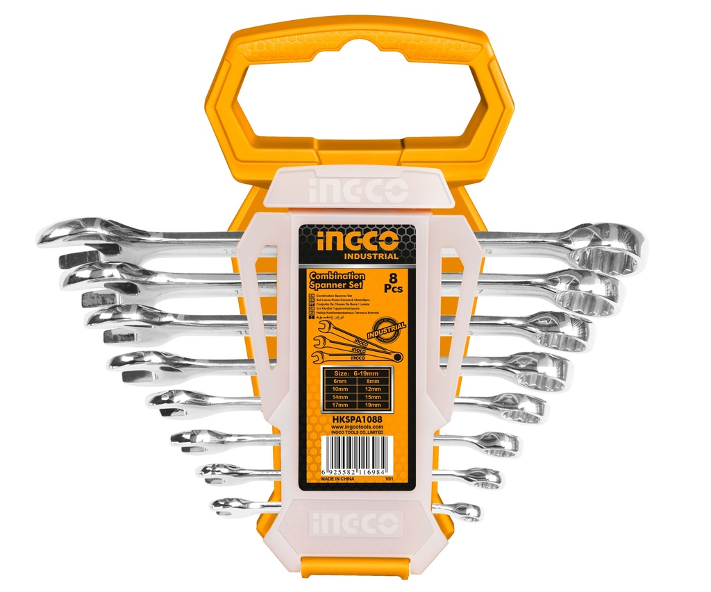 LLAVE DE COMBINACION 6-19MM 8 PCS 
