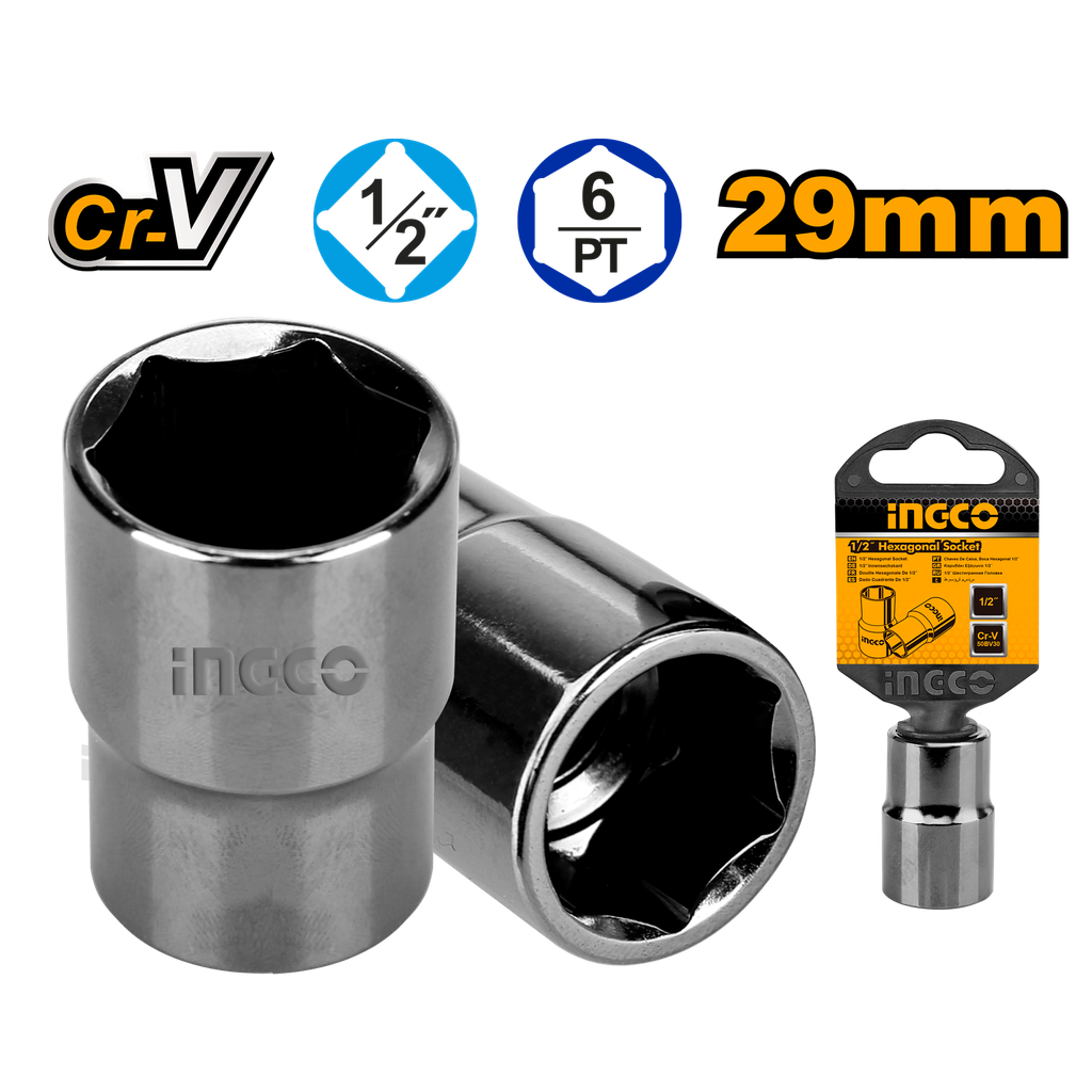 SOCKET HEXAGONAL 1/2 6PT 29MM