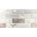 AZULEJO 25 X 50 N. MARBLEBRICK BLANCO (12PZA/2.00MT)