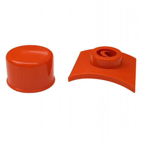 [24-1931] TAPON UPVC COLOR ROJO TEJA