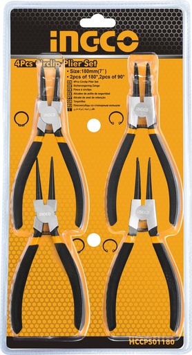 [HCCPS01180] SET ALICATE DE PUNTA 4PCS