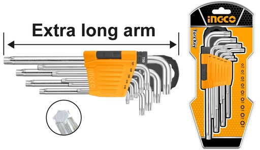 [HHK13092] LLAVE TORX 9PCS LARGO