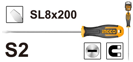 [HS688200] DESTORNILLADOR PLANO SL8X200