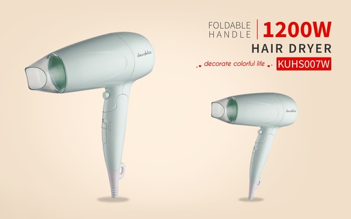 [KUHS007W] SECADOR DE CABELLO 1200W