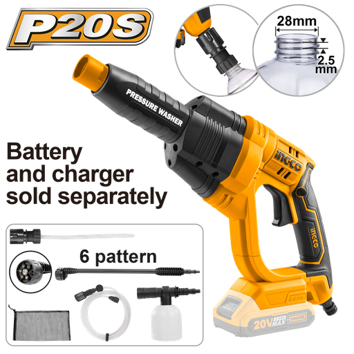 [CPWLI2008] [AGOTADO] HIDROLAVADORA LIT-ION 20V 24.8 BAR