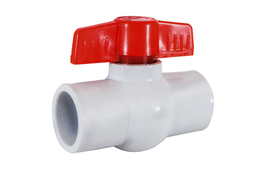 [22-2050] LLAVE DE PASO PVC LISA 4"