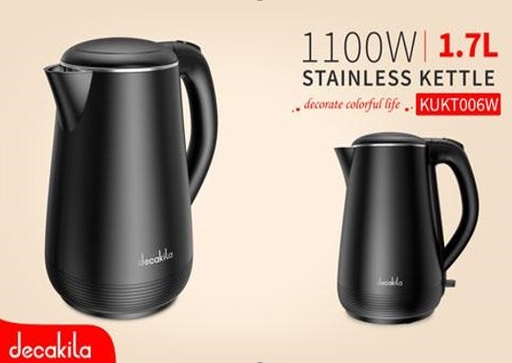 [KUKT006W] TETERA ACERO INOX 1.7L 1100W