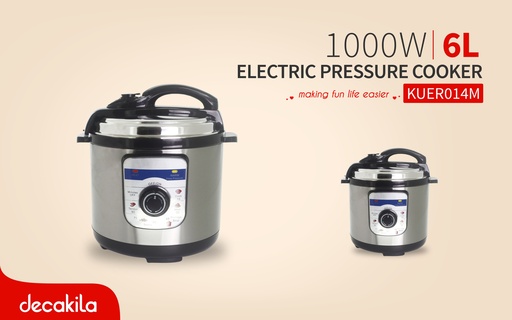 [KUER014M] OLLA DE PRESION ELECTRICA 6L 1000W