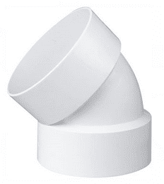 [22-2039] CODO PVC SCH-21 45° C/C SANIT 2" CORTO