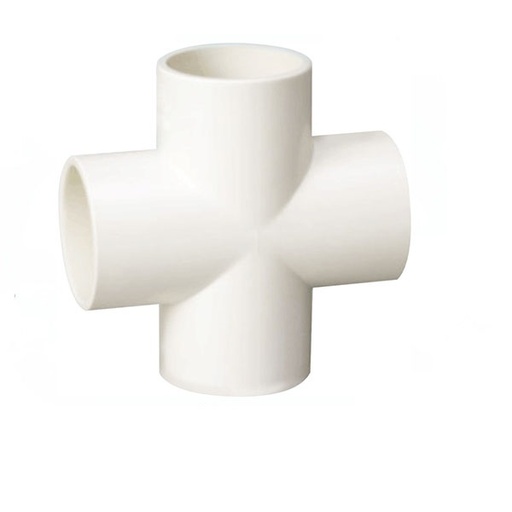 [22-0297] TEE PVC SCH-40 DOBLE SANIT 1" 