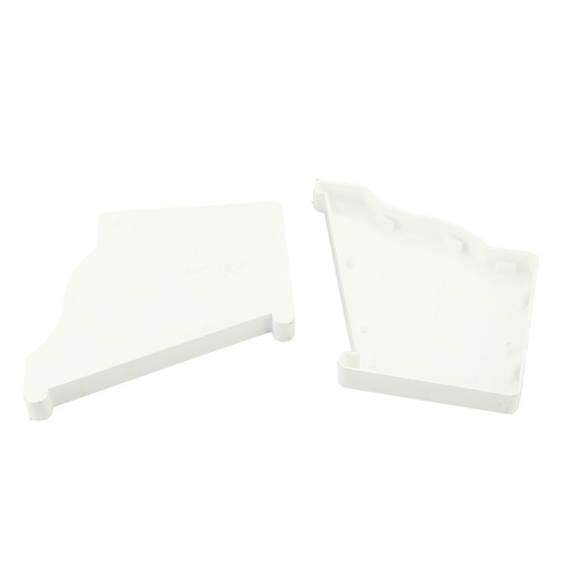 [E1Y002] PAR DE TAPAS PARA CANAL PVC COLONIAL DE 4"