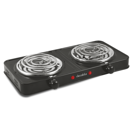 [KUCC002B] ESTUFA ELECTRICA PORTATIL 2 QUEMADOR 1000W