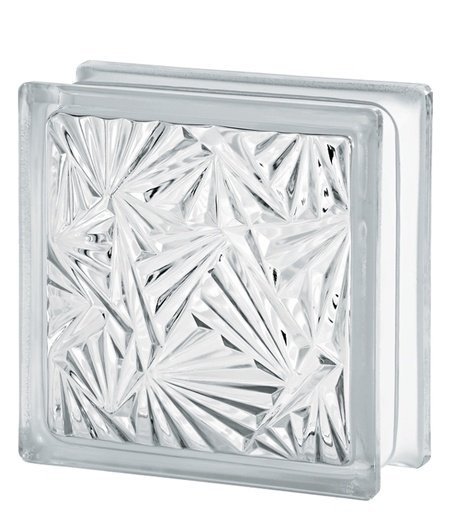 [46-0004] BLOQUE DE VIDRIO ICE FLOWER