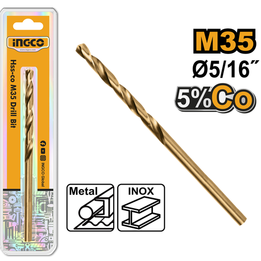 [DBT01130516] BROCA DE HSS COBALTO M35 PARA METAL 5/16"