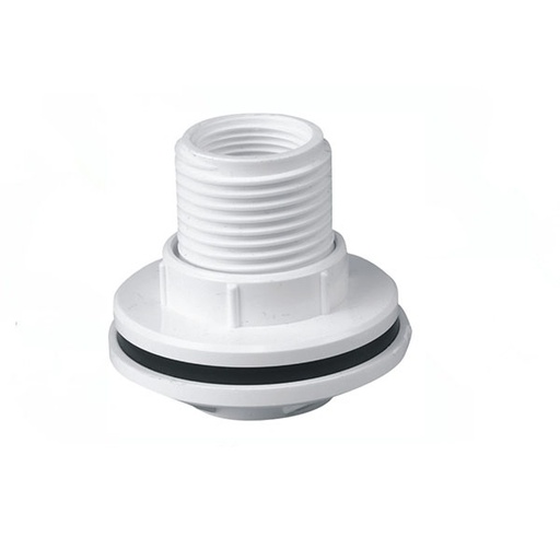 [22-1966] CONECTOR PVC PARA TANQUE DE RESERVA 1"