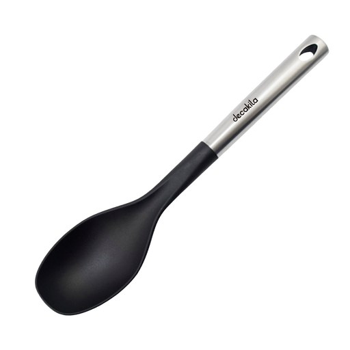 [KMTT044B] CUCHARA NYLON Y ACERO INOX 13"