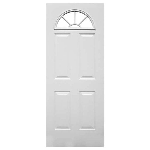 [41-3137] PUERTA METAL TROQUELADA 1/2 LUNA 36X84