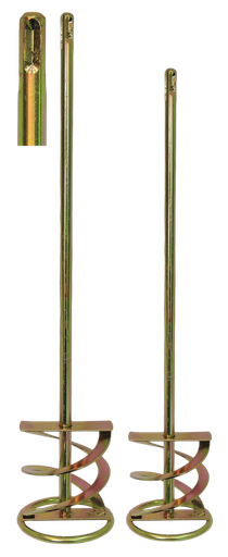 [25-0190] MEZCLADOR DE PINTURA 8mmX400mm SDS+ AMARILLO ZINC