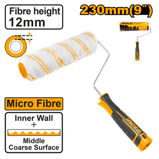 [HRHT042301D] RODILLO CON MOTA MICROFIBRA 9" X 12MM INTERIOR