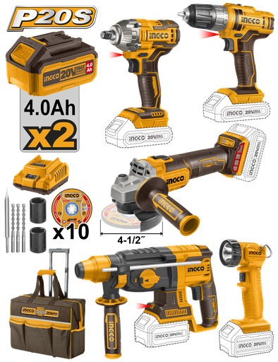 [UCKLI2019] [AGOTADO] COMBO SET INDUSTRIAL LITIO DE 5 PCS