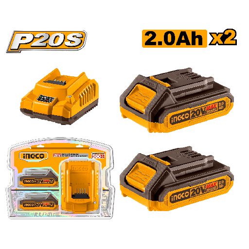 [UFBCPK1222] SET 20V LITIO CARGADOR Y BATERIA 2.0A