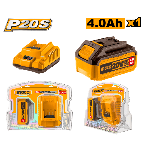[UFBCPK1214] SET 20V LITIO CARGADOR Y BATERIA 4.0A