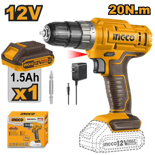 [UCDLI1218] TALADRO LITIO 12V 3/8"