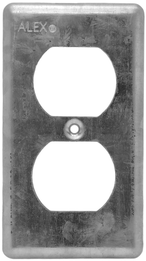 [12-0581] TAPA TOMA DOBLE METAL ALX-58C7