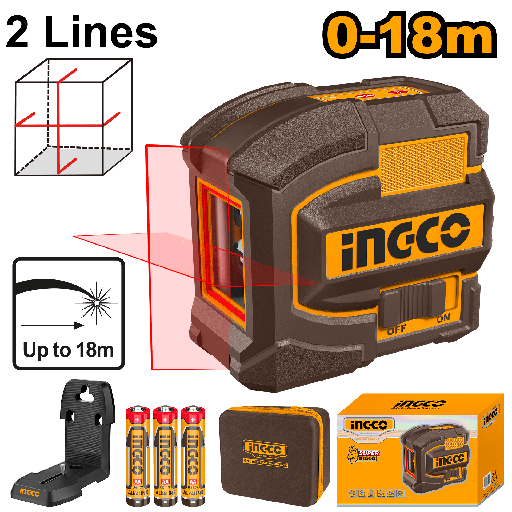 [HLL156503] AUTONIVELADOR LASER ROJO 2 LINEAS 0-18M