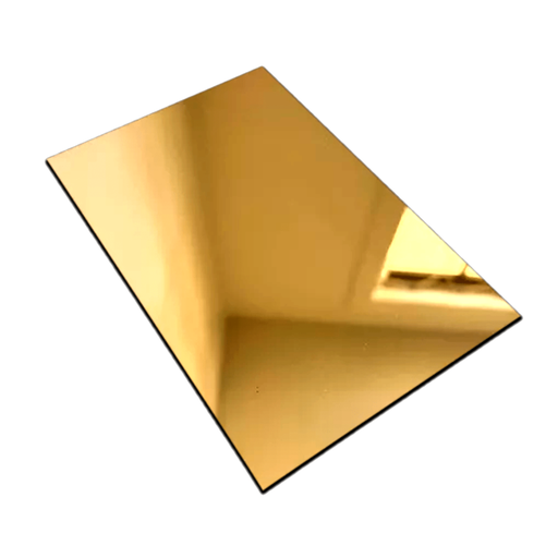 [11-1437] PANEL UPVC ESPEJO 1.22M X 2.44M X 3MM REF. GOLD