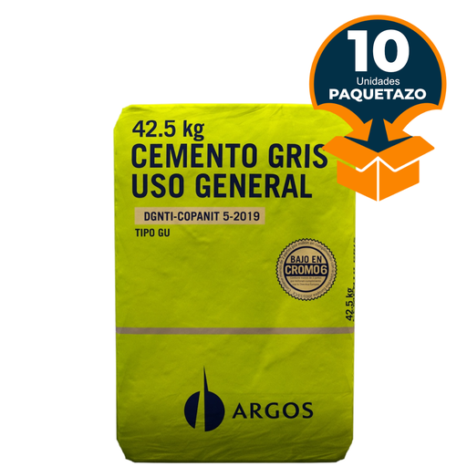 [CG-S-10] PAQUETAZO - CEMENTO GRIS ARGOS - 10 SACOS
