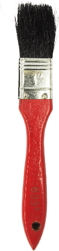 [14-9151] BROCHA COLOR ROJO/NEGRO 1"