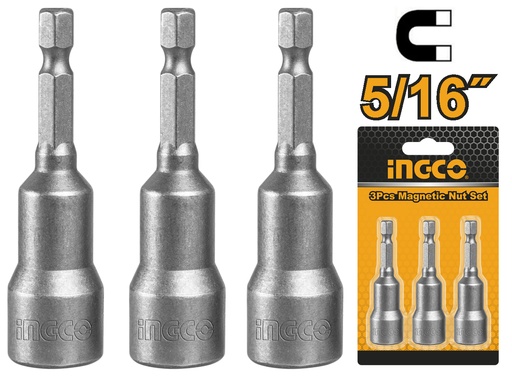 [UAMN0831] DADO MAGNETICO 5/16" SET 3 PCS