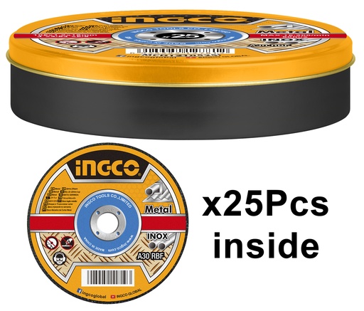 [MCD1211525] DISCO DE CORTE METAL ABRASIVO 4-1/2" X 3/64" X  7/8" (25PZS)