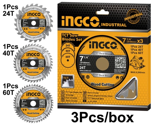 [TSB51852153] DISCO DE SIERRA SET 3 PCS