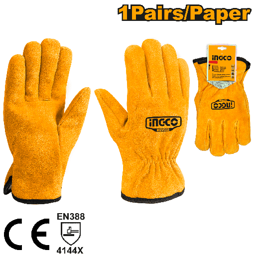 [HGVC02] GUANTES DE CUERO 10"